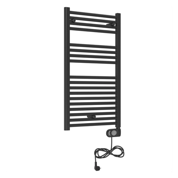 Terma Sky Black electric bathroom radiator, 906x500 mm, 500 W, black