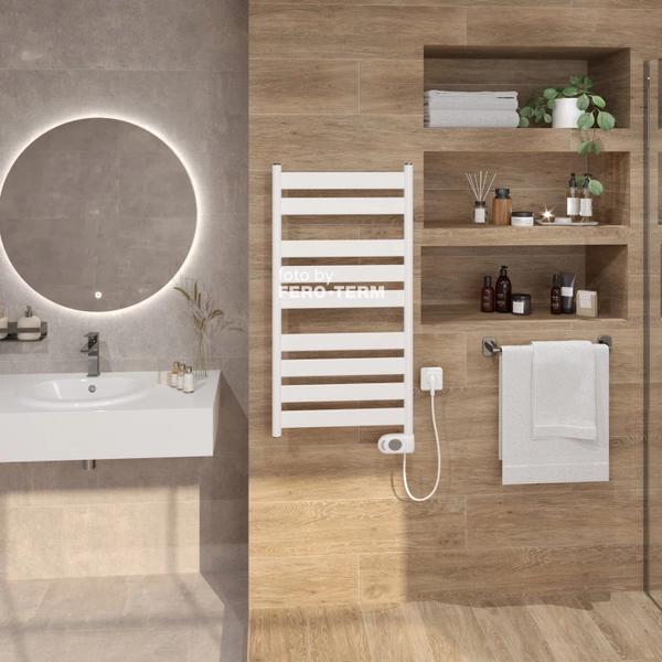 Terma Piatto electric bathroom radiator, 950x500 mm, 400 W - Image 3