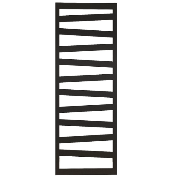 Bathroom radiator Terma Burano Black, 1200x500 mm, 490 W, black