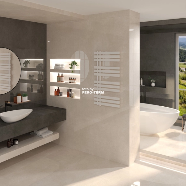 Bathroom radiator Terma Tinetto, 950x500 mm, 448 W - Image 3